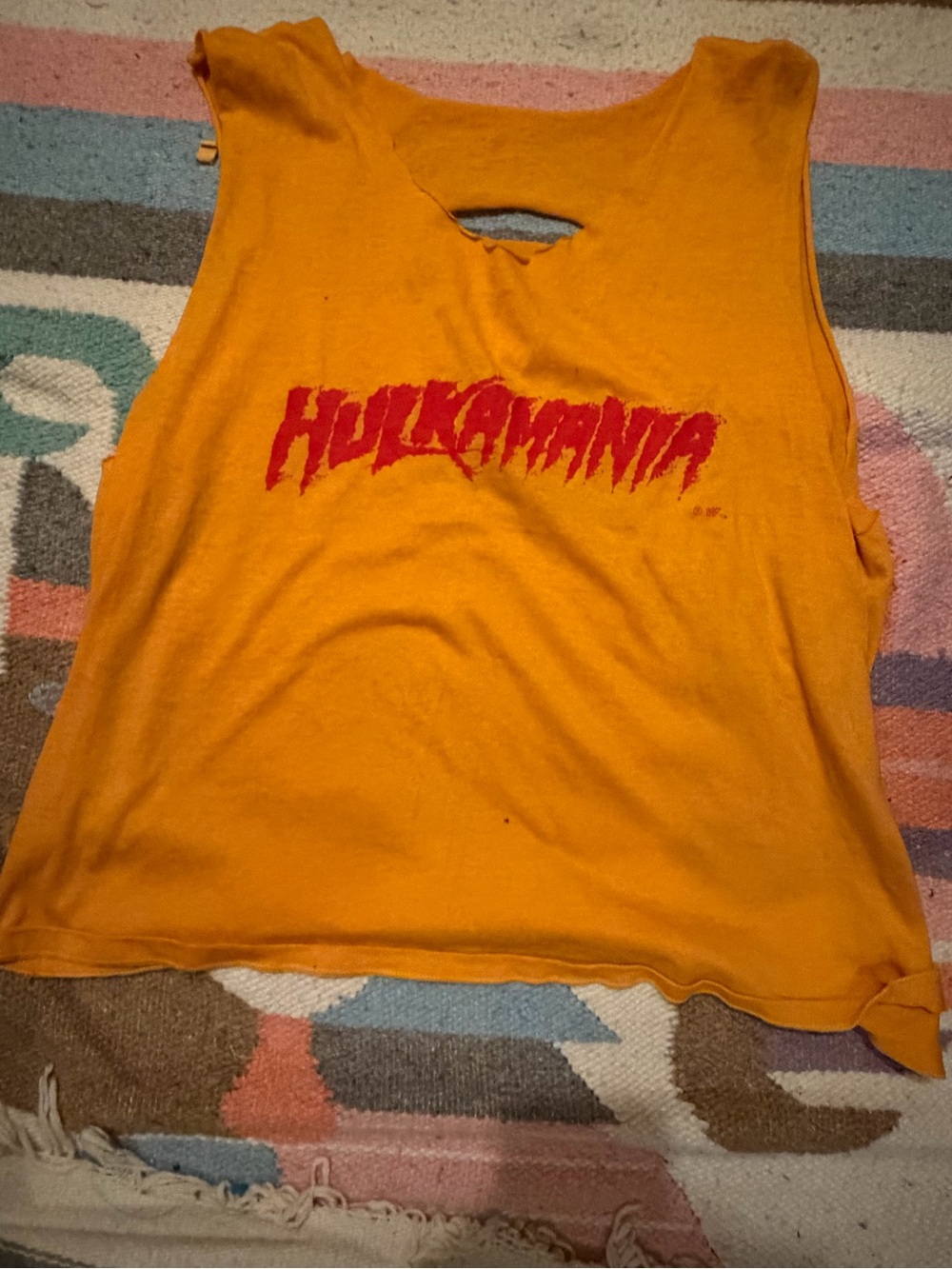 Hulk Hogan / Rare Hulkamania 1980’s WWF Tag Shirt - Men’s Large